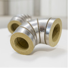 Отвод кашированный алюминиевой фольгой 18x30 мм 45° ГОСТ 23208-2003