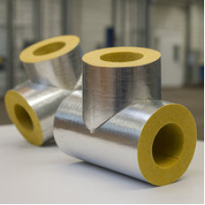 Тройник кашированный алюминиевой фольгой переходной 25x15x20 мм 30° ГОСТ 23208-2003